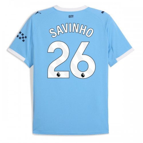 Fotbalový Dres Manchester City Savinho 26 Domácí Dresy 2025-26 Fotbalový Dres Manchester City Savinho 26 Domácí Dresy 2025-26